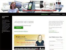 Tablet Screenshot of janome15000.com